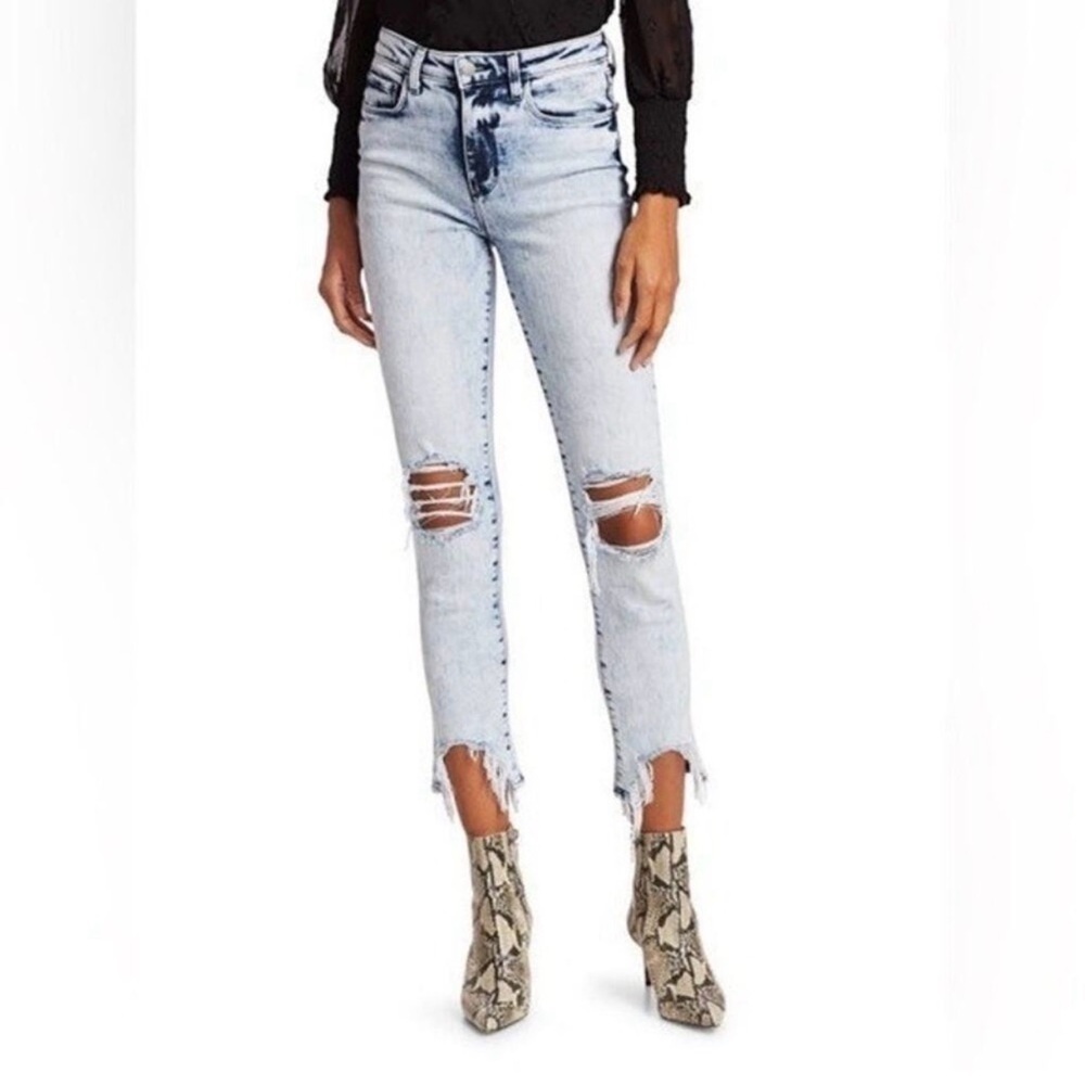 L'AGENCE l High Line Distressed Skinny Jeans l 27